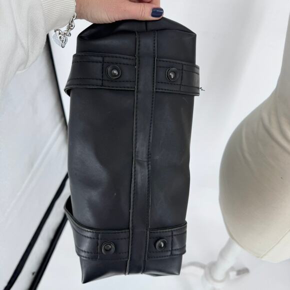 Stephane Verdino Bag Paris Black PVC Tote Faux Leather - Picture 7 of 8